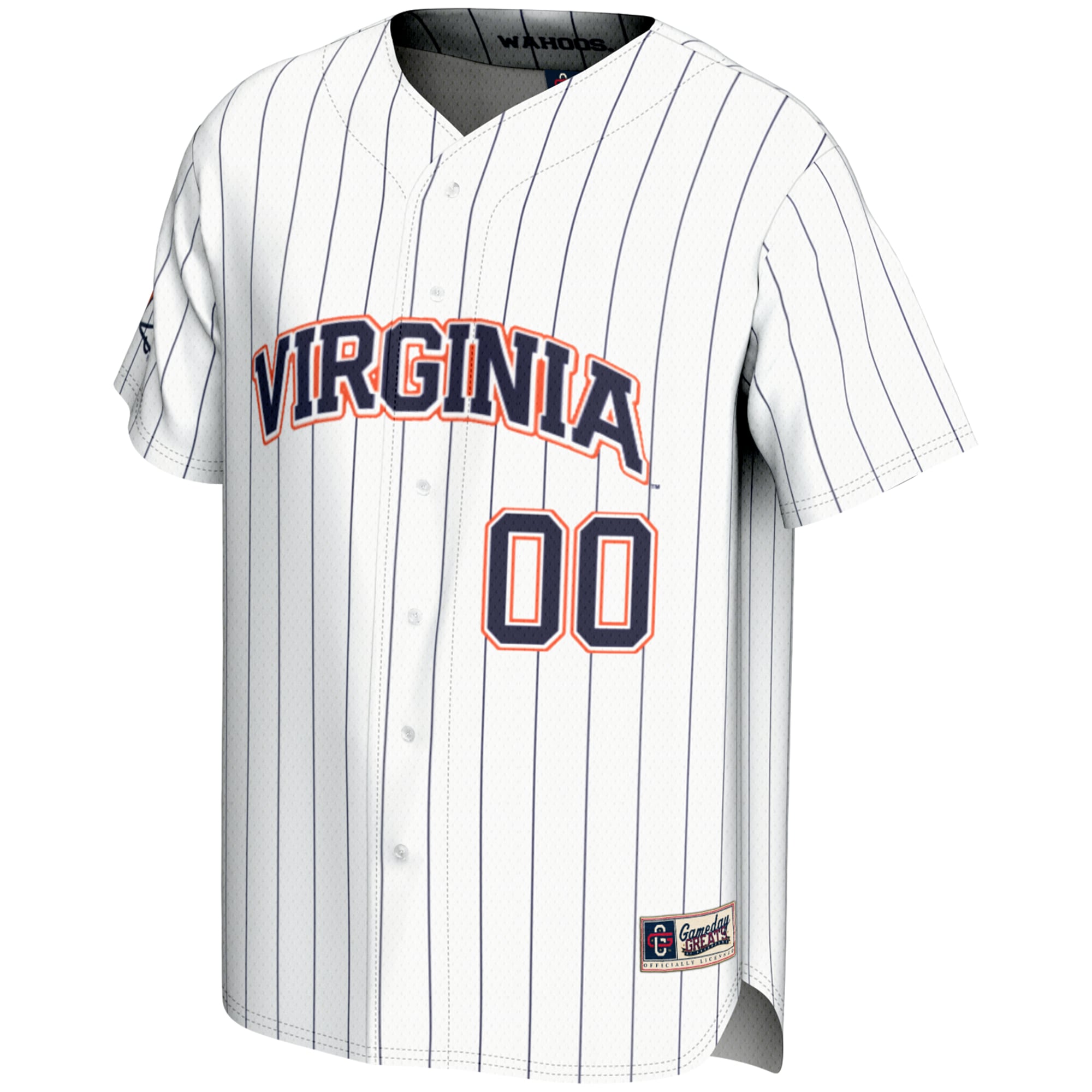 [DDG] Virginia Cavaliers GameDay Greats NIL Pick-A-Player Lightweight Baseball Jersey - White