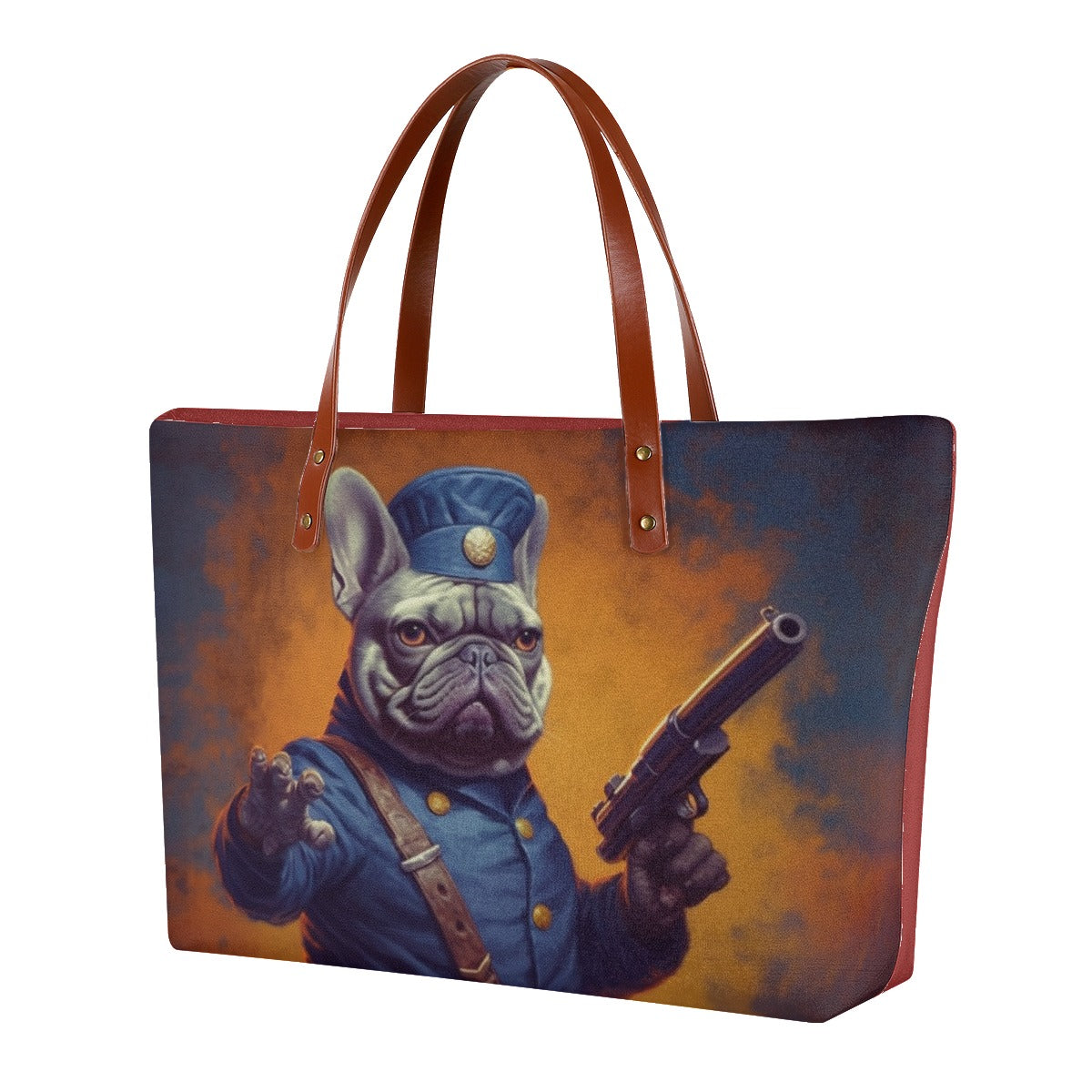 French Bulldog Lover Policeman Frenchie Women's Tote Bag Courageous