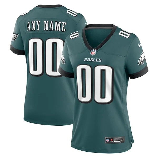 None Philadelphia Eagles Game Jersey - Green | NFL Player Jersey