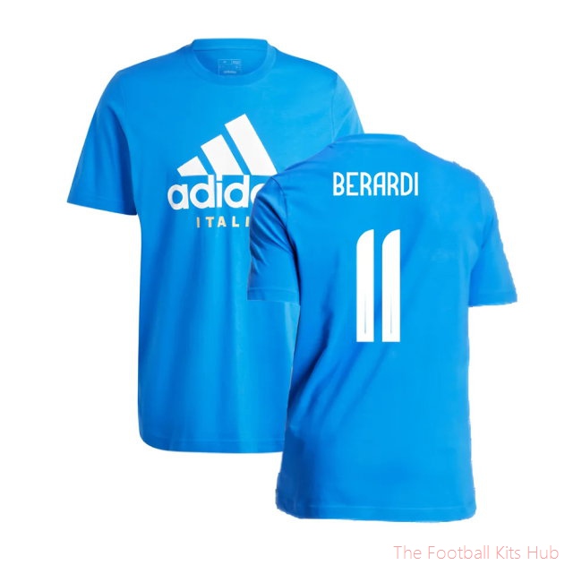 2024-2025 Italy DNA Graphic Tee (Blue) (BERARDI 11)