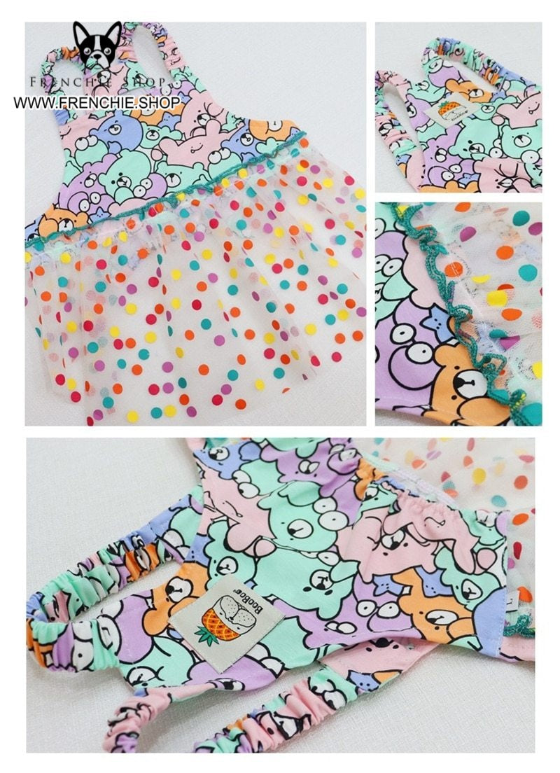 French Bulldog Lovely Skirt Frenchie Summer Dress (w316) Durable Dog Item