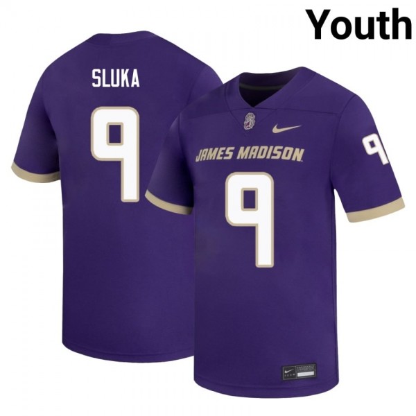 Youth NCAA Team #9 Matthew Sluka Premium Jersey - Great