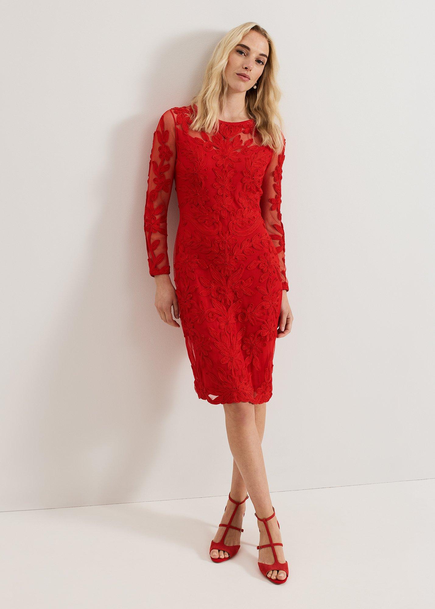 Navida Tapework Midi Dress