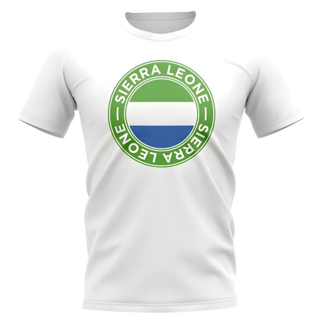 Sierra Leone Football Badge T-Shirt (White)