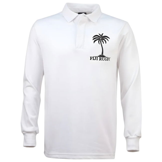 Fiji 1970 Vintage White Rugby Shirt