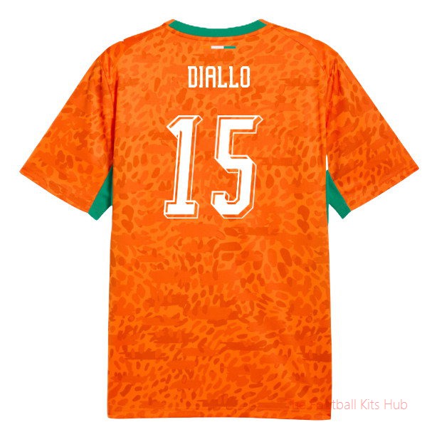 2026-2027 Ivory Coast Home Shirt (Diallo 15)