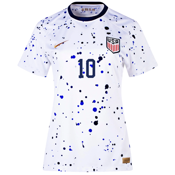 Nike Womens United States Christian Pulisic Home Jersey 23/24 (White/Loyal Blue)