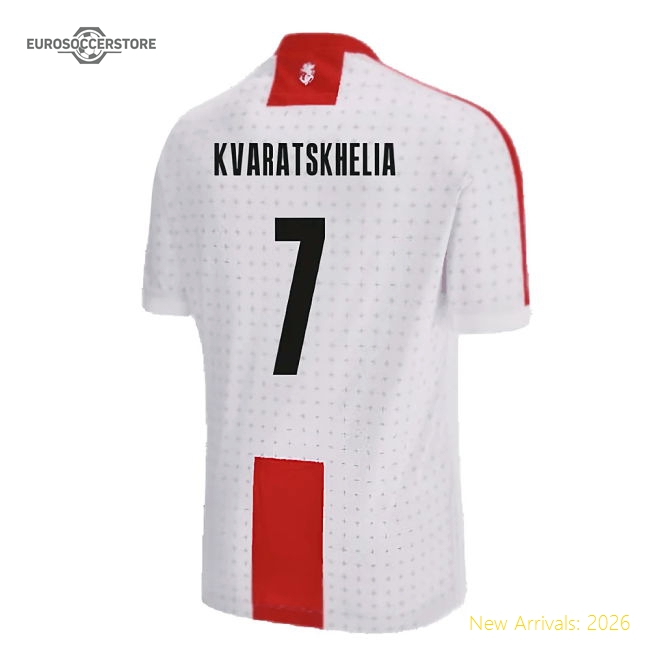 2024-2025 Georgia Home Shirt (Kids) (Kvaratskhelia 7)