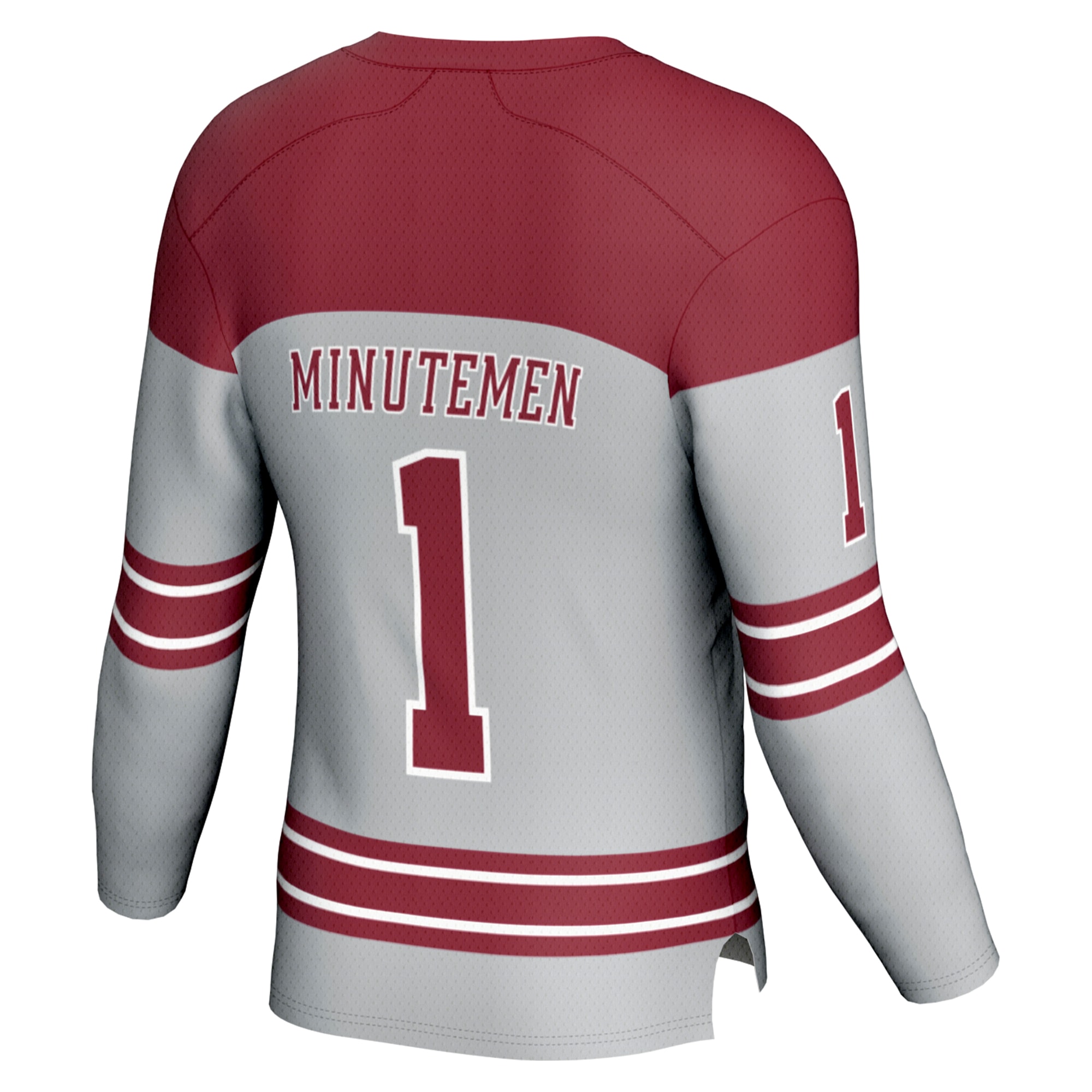[DDG] UMass Minutemen GameDay Greats Youth Hockey Fashion Jersey - Gray