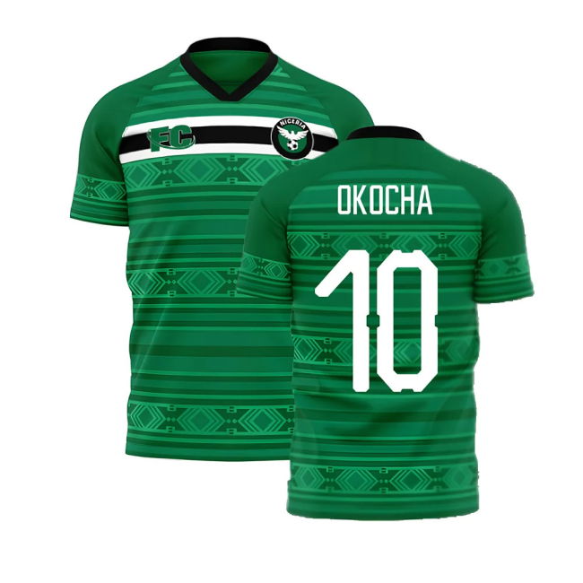 Quality Nigeria 2020-2021 Home Concept Kit (Fans Culture) (Okocha 10)