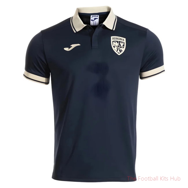 2025-2026 Romania Presentation Polo Shirt (Navy)
