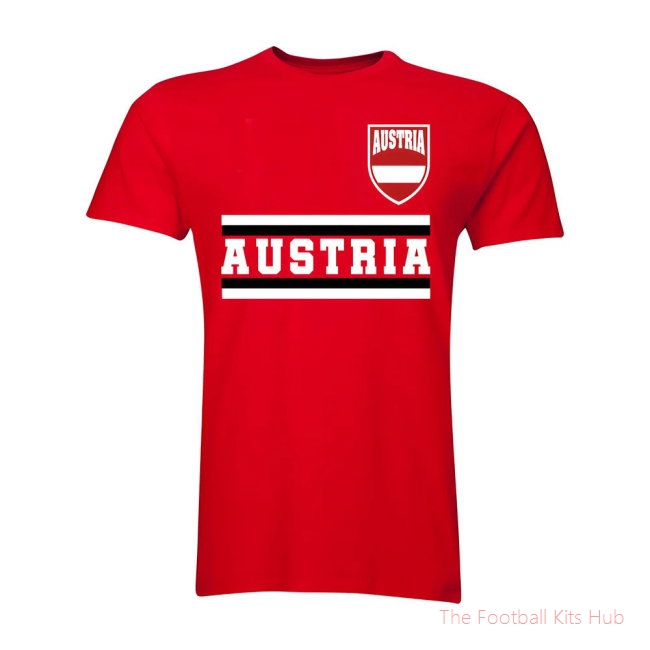 Austria Core Football Country T-Shirt (Red)