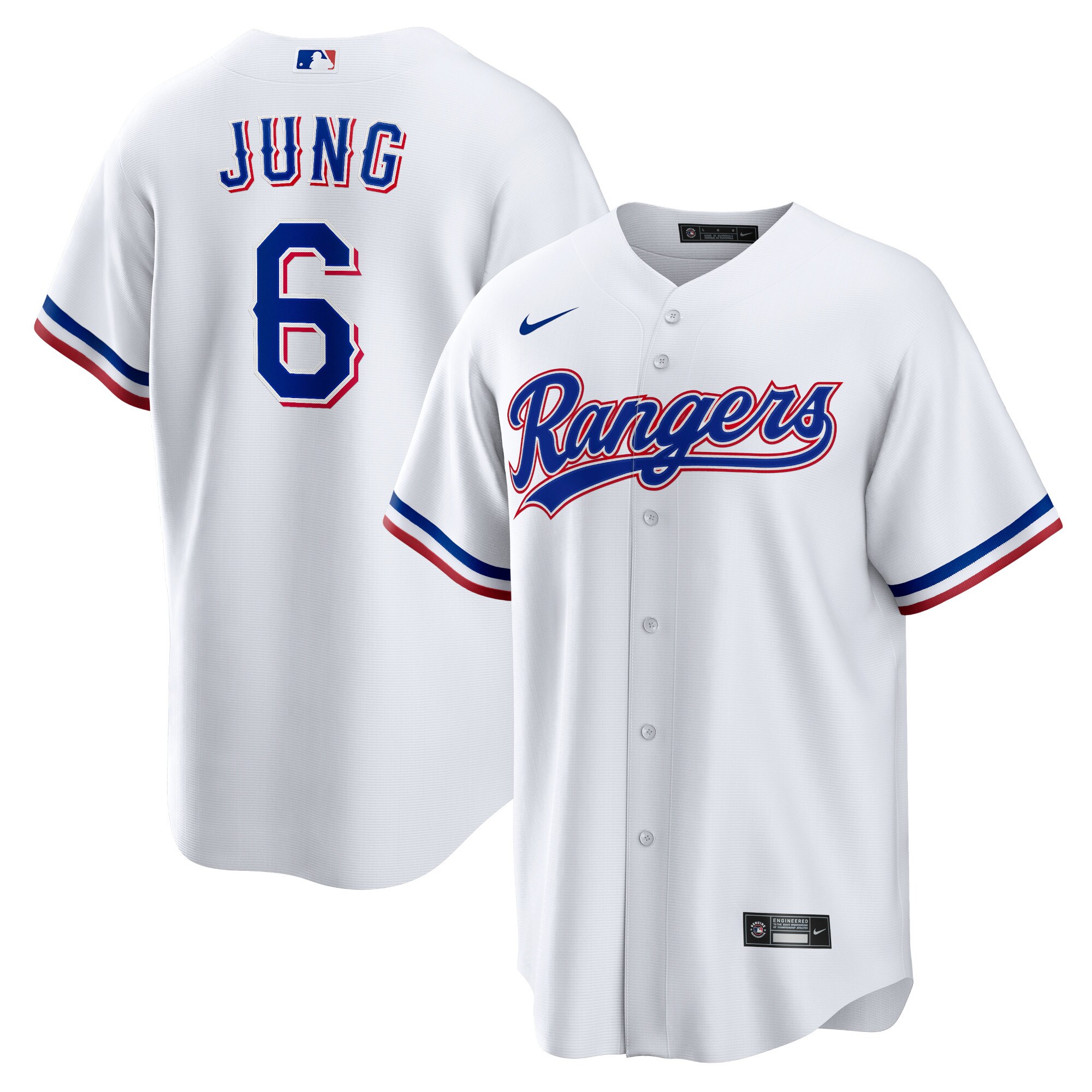 [LK] Josh Jung Texas Rangers Replica Player Jersey - White