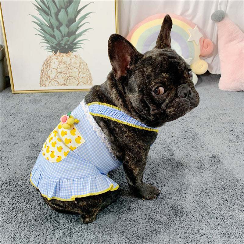 Queen Vest Skirt Frenchie Summer Dress (W318)