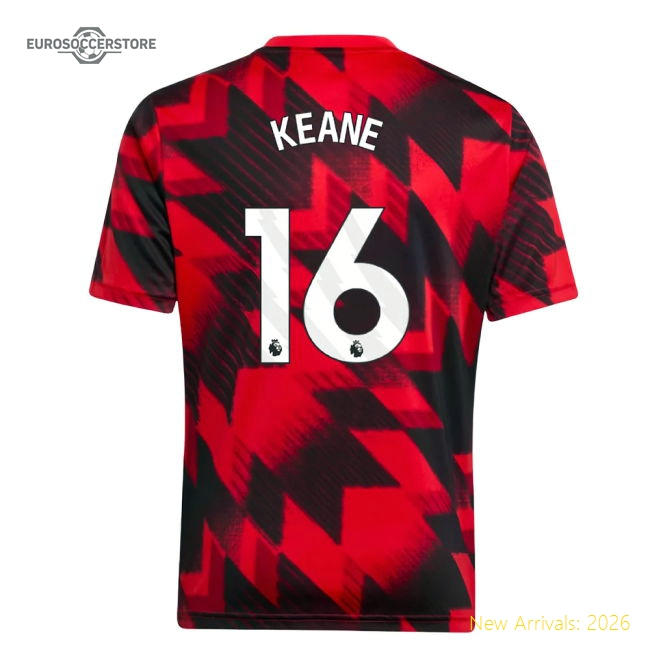2025-2026 Man Utd Kids Child-friendly Jersey Keane Performance Fabric