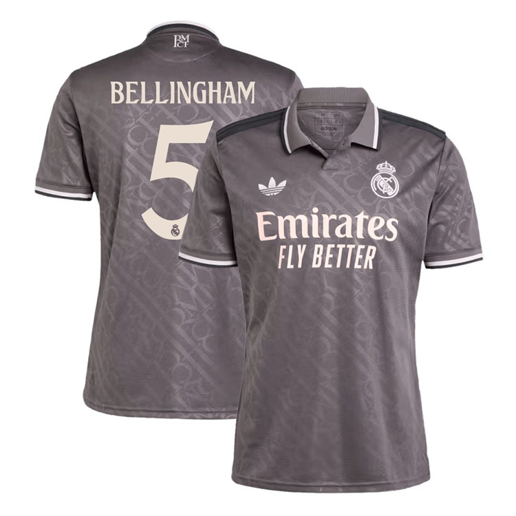 Elite Series BELLINGHAM 5 Real Madrid 2425 Third Grey Shirt