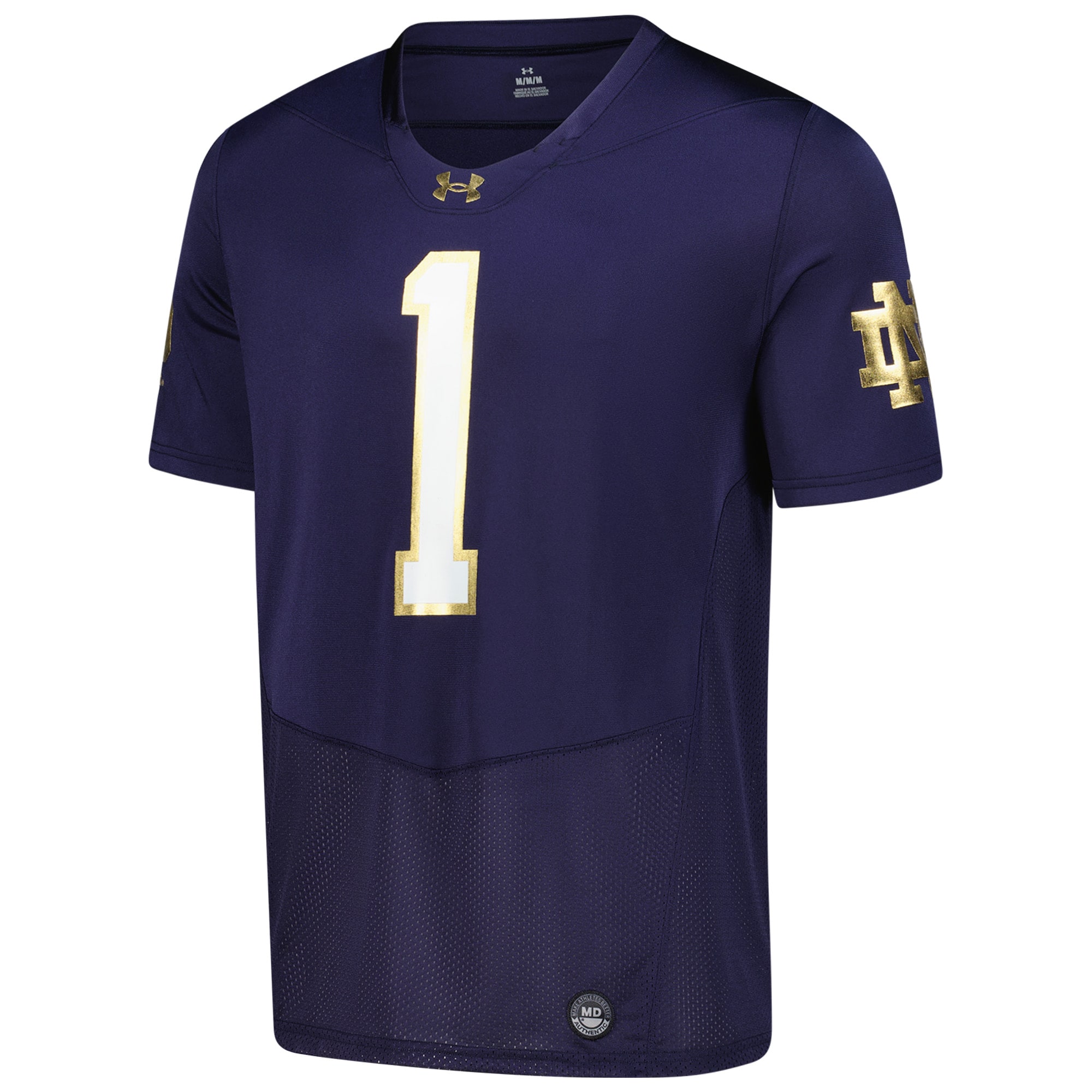 [NJP] Notre Dame Fighting Irish Replica Football Jersey - Navy