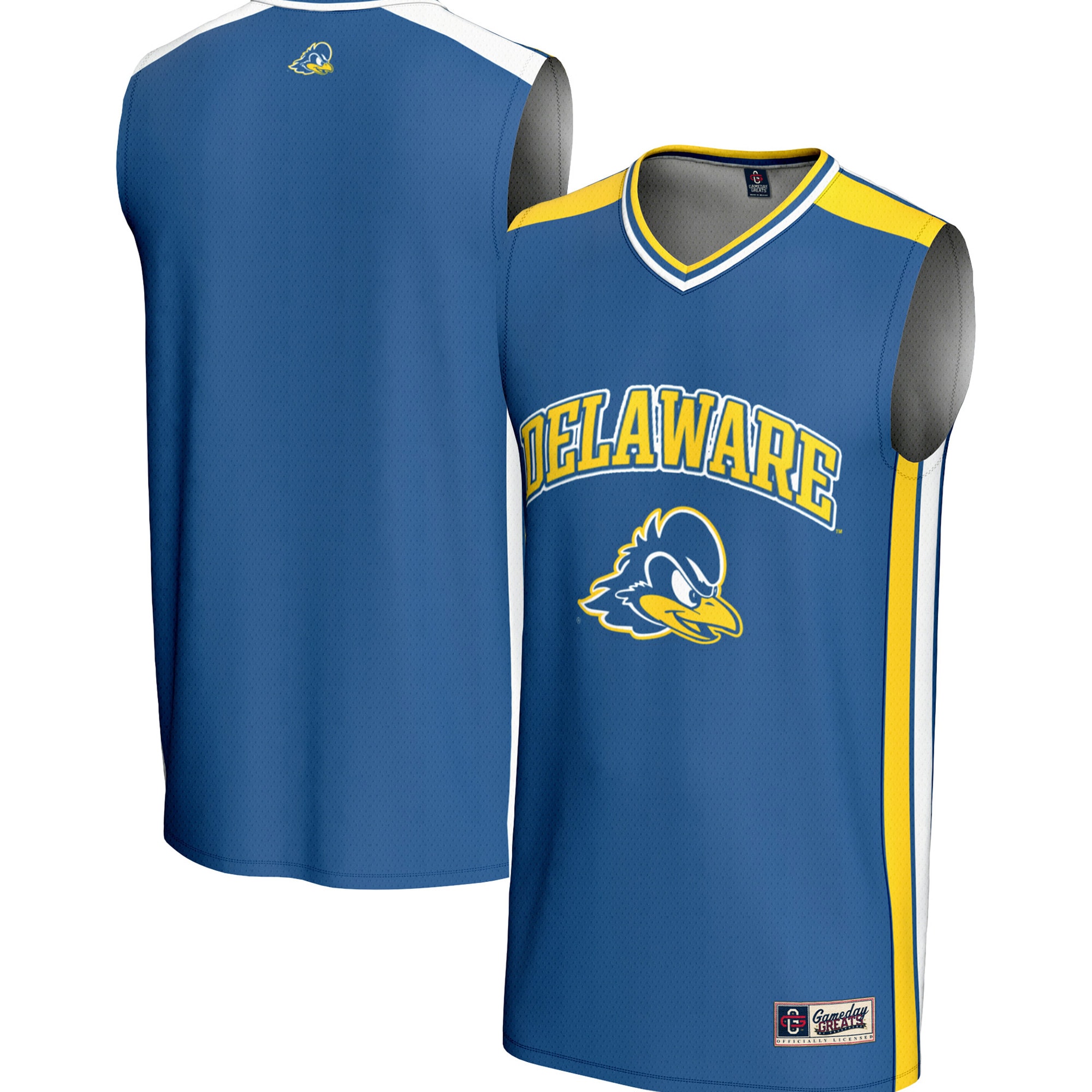 [NJP] Delaware Fightin' Blue Hens GameDay Greats Spirit Basketball Jersey - Royal