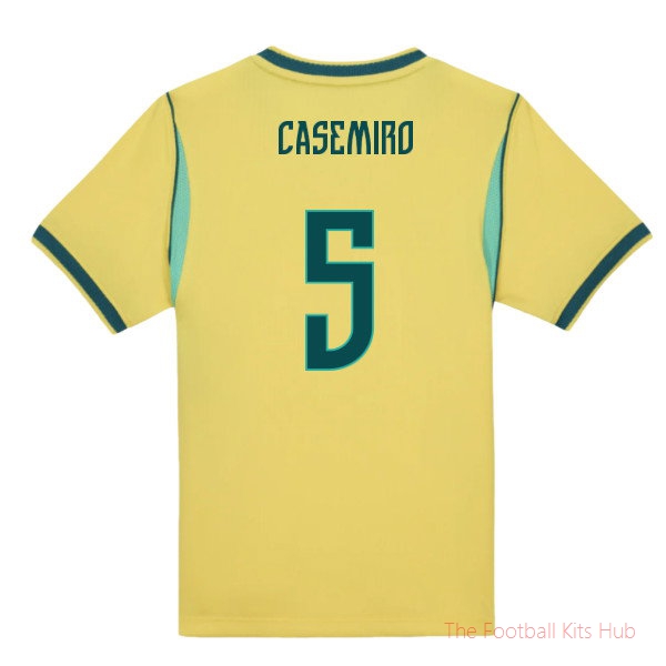 2026-2027 Brazil Home Little Boys Mini Kit (Casemiro 5)