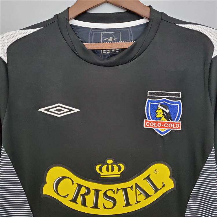 Match Quality Colo-Colo Retro Soccer Jersey 2006 Black Away Football