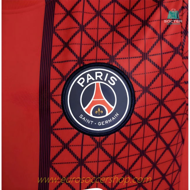 2025-2026 PSG Academy Pro Away Pre Match Shirt (Red) - Kids