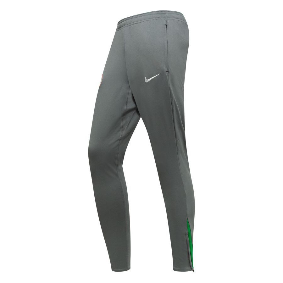 Nigeria Training Trousers Dri Fit Strike Cool Grey/lucky Green/pure Wh