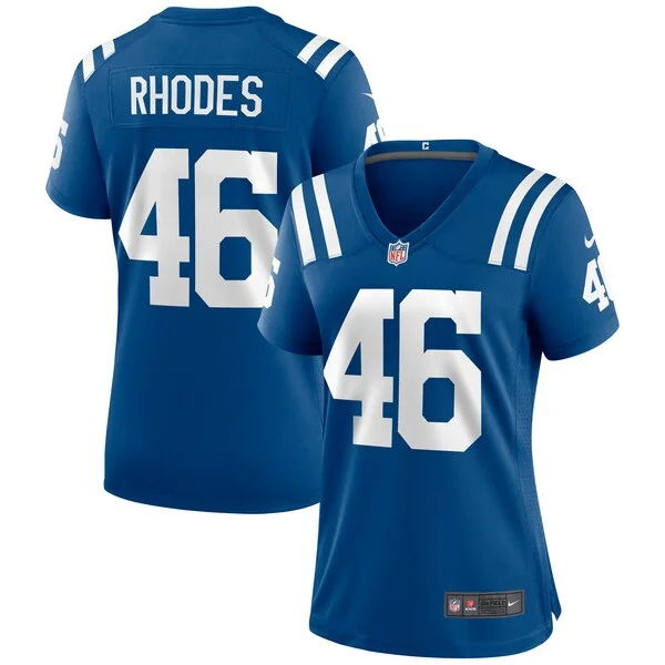 None Luke Rhodes Game Jersey - Royal | NFL Player Jersey | NFL Footbal
