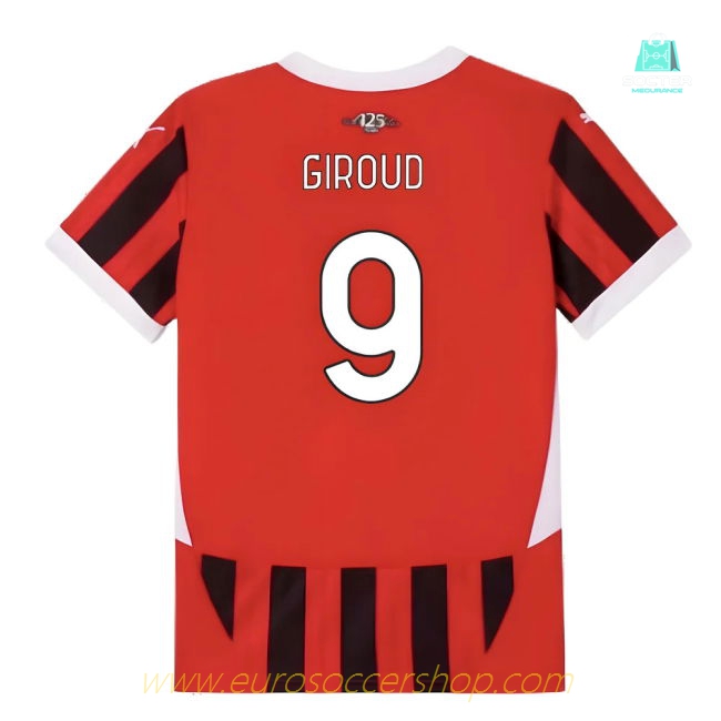 2024-2025 AC Milan Home Shirt (Kids) (Giroud 9)