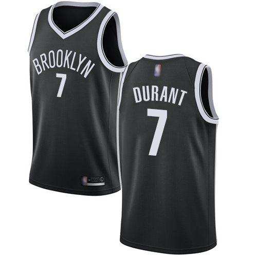 Nike Nets Black Kevin Durant #7 Jersey - Great Value Game Day Wear