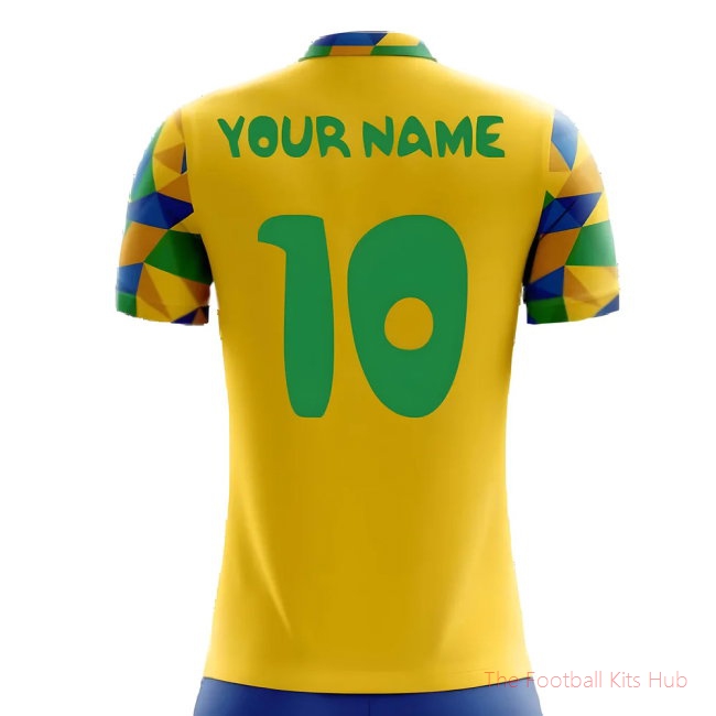 2025-2026 Brazil Home Concept Football Shirt (Your Name) -Kids