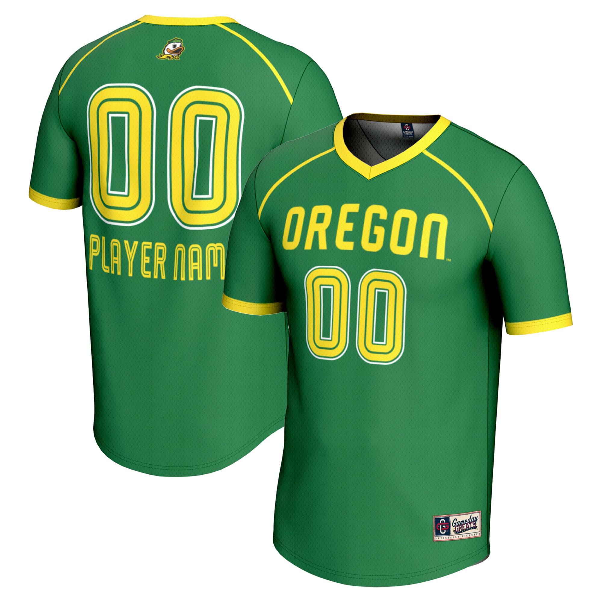 Oregon Ducks GameDay Greats Unisex Women's Lacrosse NIL Lightweight Jersey - Green