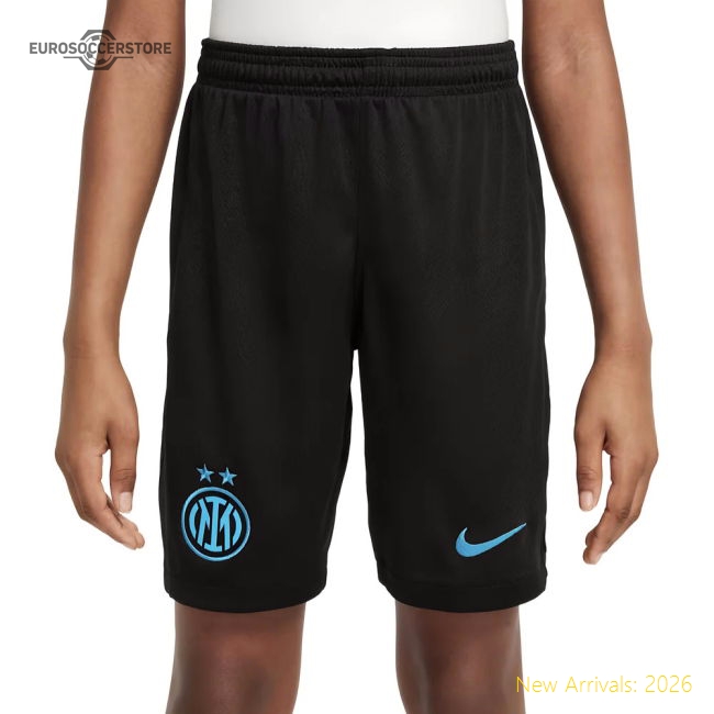 2025-2026 Inter Milan Home Match Shorts (black) - Kids - Supporter Edition