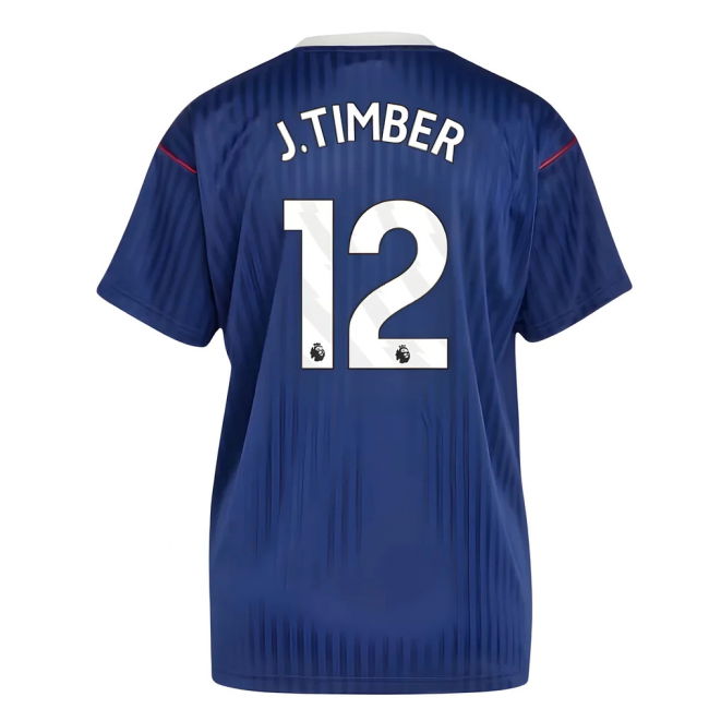 2020-21 Arsenal Home Jersey Timber #12 Edition L M S