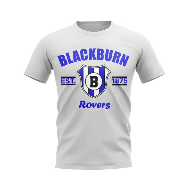 Blackburn Established Football T-Shirt (White) | Premium Material