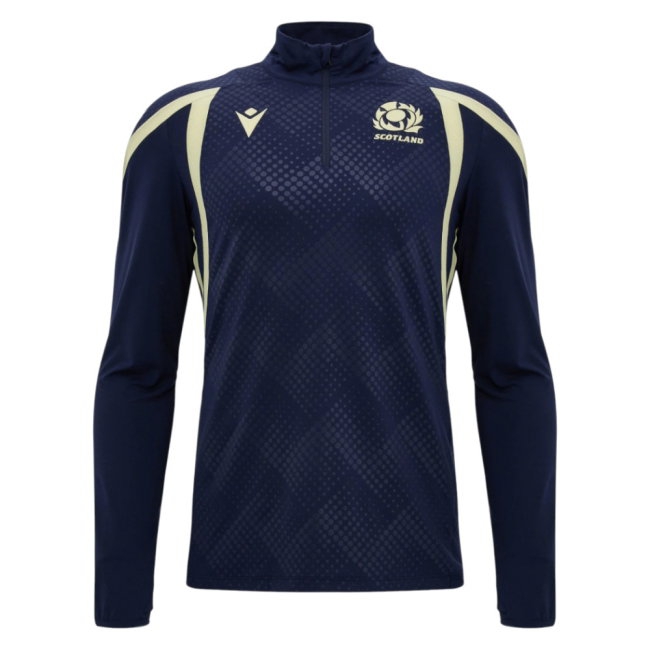 2026-2027 Scotland Rugby 1/4 Zip Training Top (Navy) - Kids