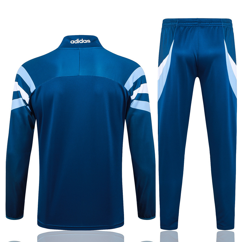 High Quality Breathable Argentina 2024 Blue Half Zipper Tracksuit