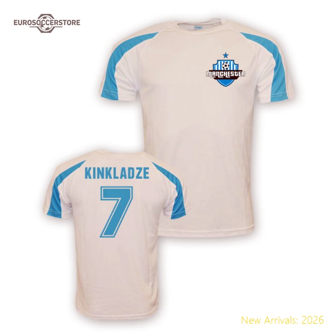 Georgi Kinkladze Man City Sports Training Jersey (white) - Kids