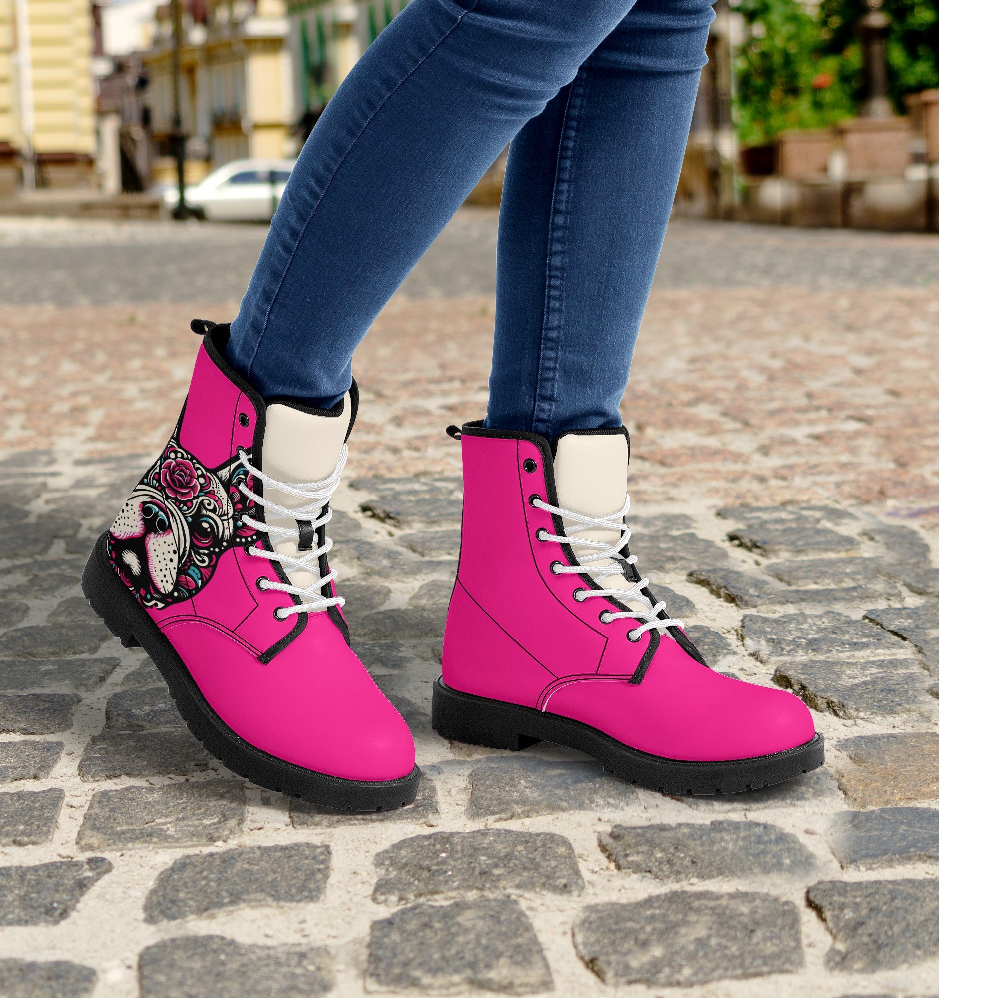 Street-Ready Trendy Stylish Lola - Leather Boots for Fashion Lovers