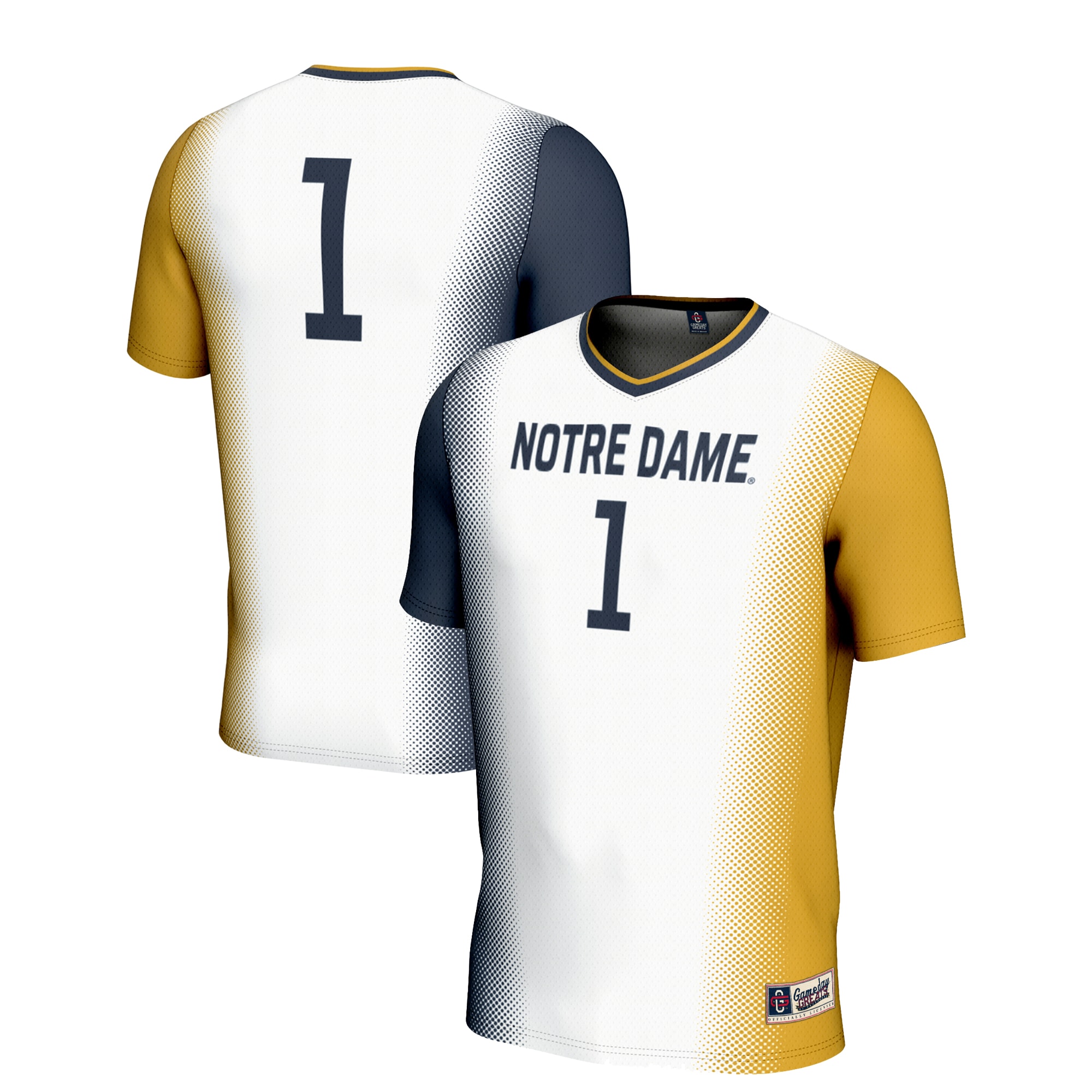 [NJP] Notre Dame Fighting Irish GameDay Greats Youth Lightweight Women's Soccer Jersey - White