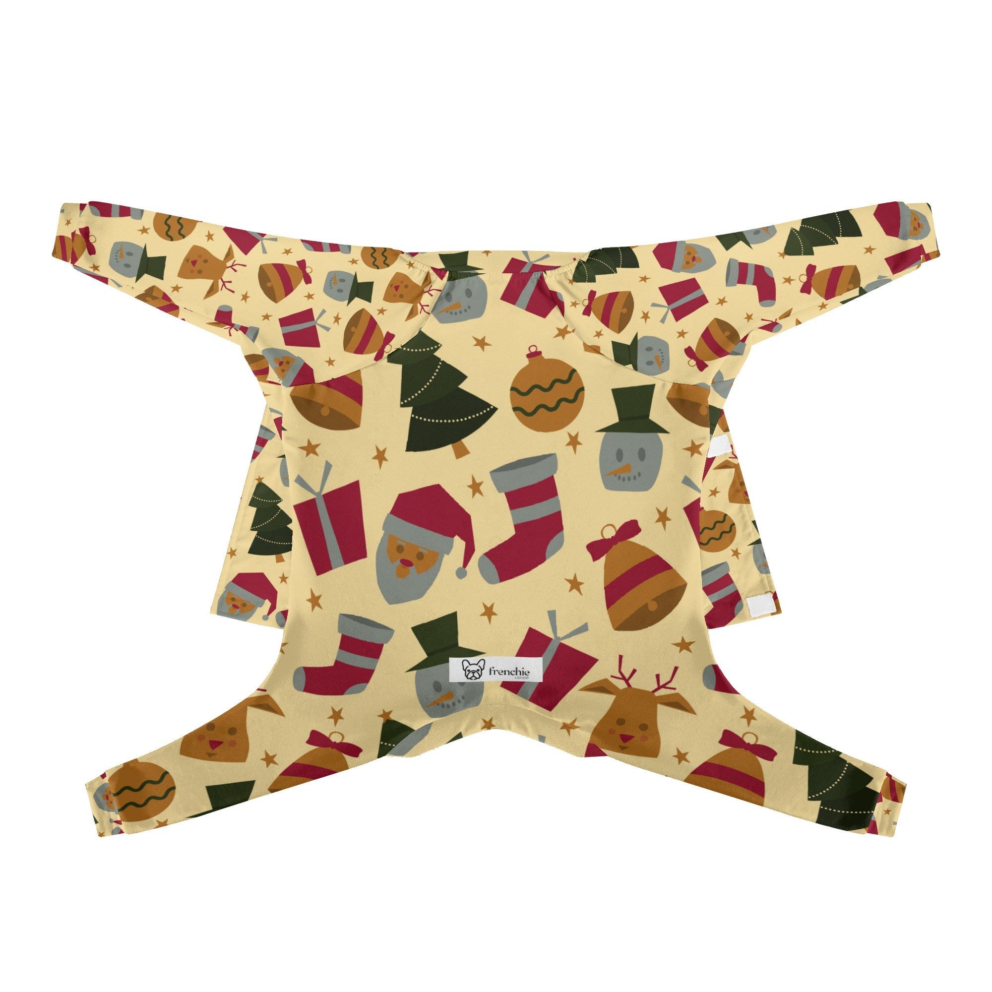 French Bulldog Christmas Matching Pajama Set For Frenchie Lovers Durable Dog Item