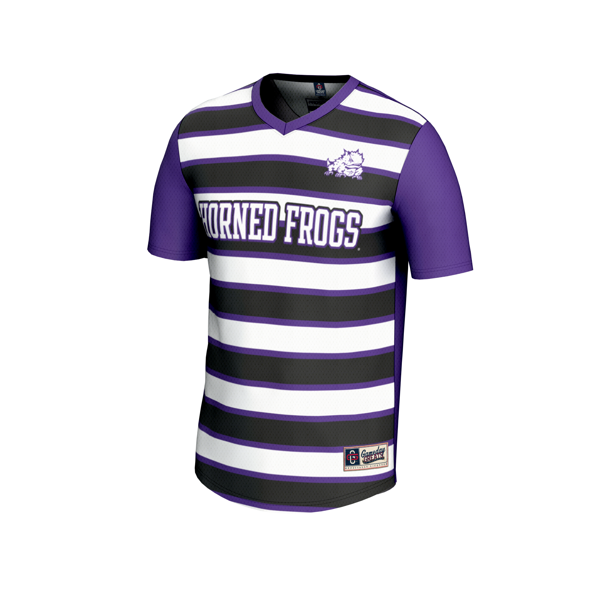 [LK] TCU Horned Frogs GameDay Greats Youth Lightweight Soccer Fashion Jersey - Purple