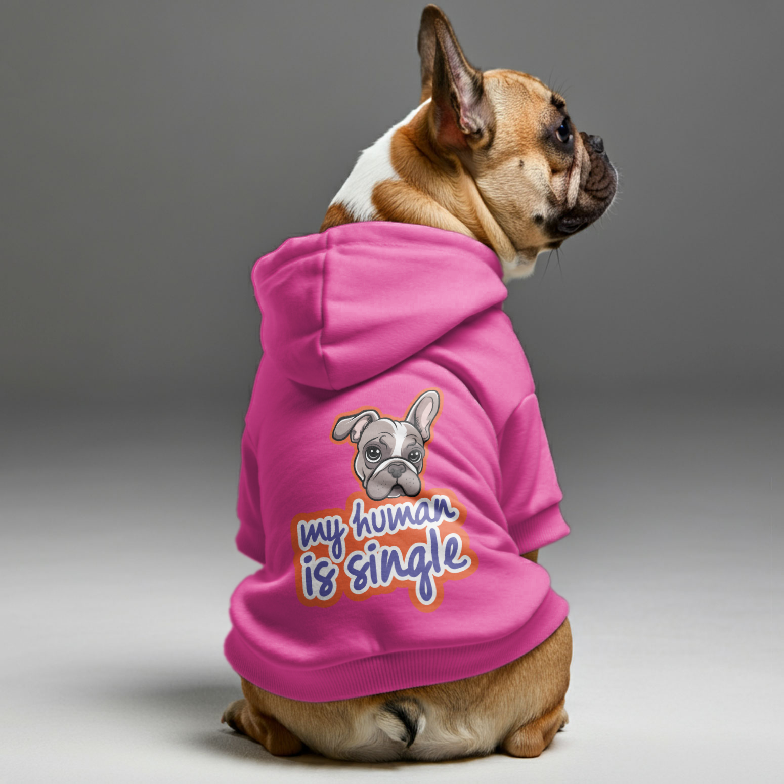 French Bulldog My Human Is Single Personalized French Bulldog Hoodies
