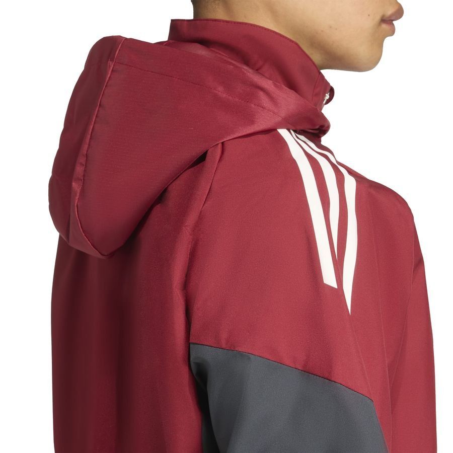 Arsenal Travel Jacket Tiro 25 All Weather Eu Collegiate Burgundy/dark