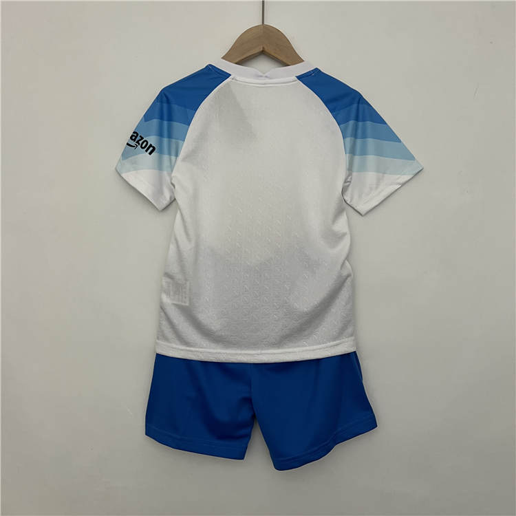 Kids 2324 Napoli Away White Football Kit ShirtShorts - Official