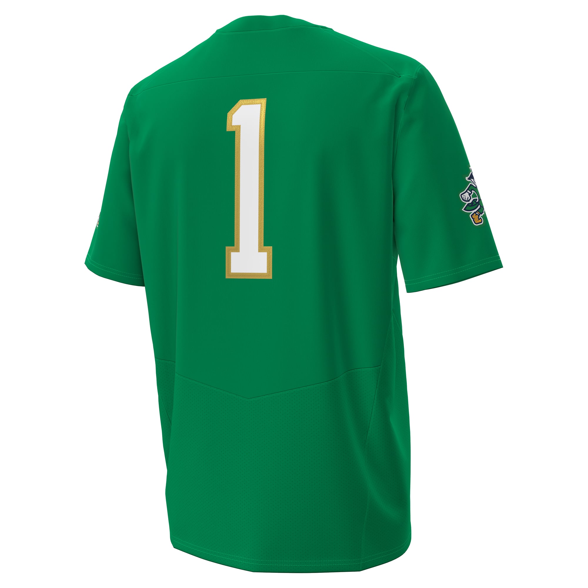 Men's #1 Kelly Green Notre Dame Fighting Irish Irish Wear Green Football Twill Jersey