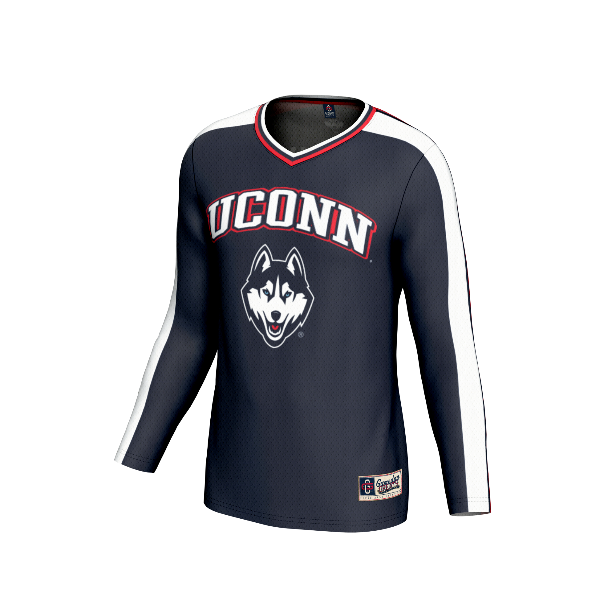 [NJP] UConn Huskies GameDay Greats Unisex NIL Pick-A-Player Lightweight Collegiate Volleyball Fashion Jersey - Navy