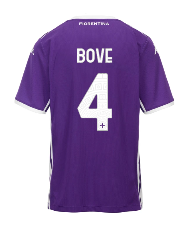 Fiorentina 25-26 Home BOVE 4 Football Jersey