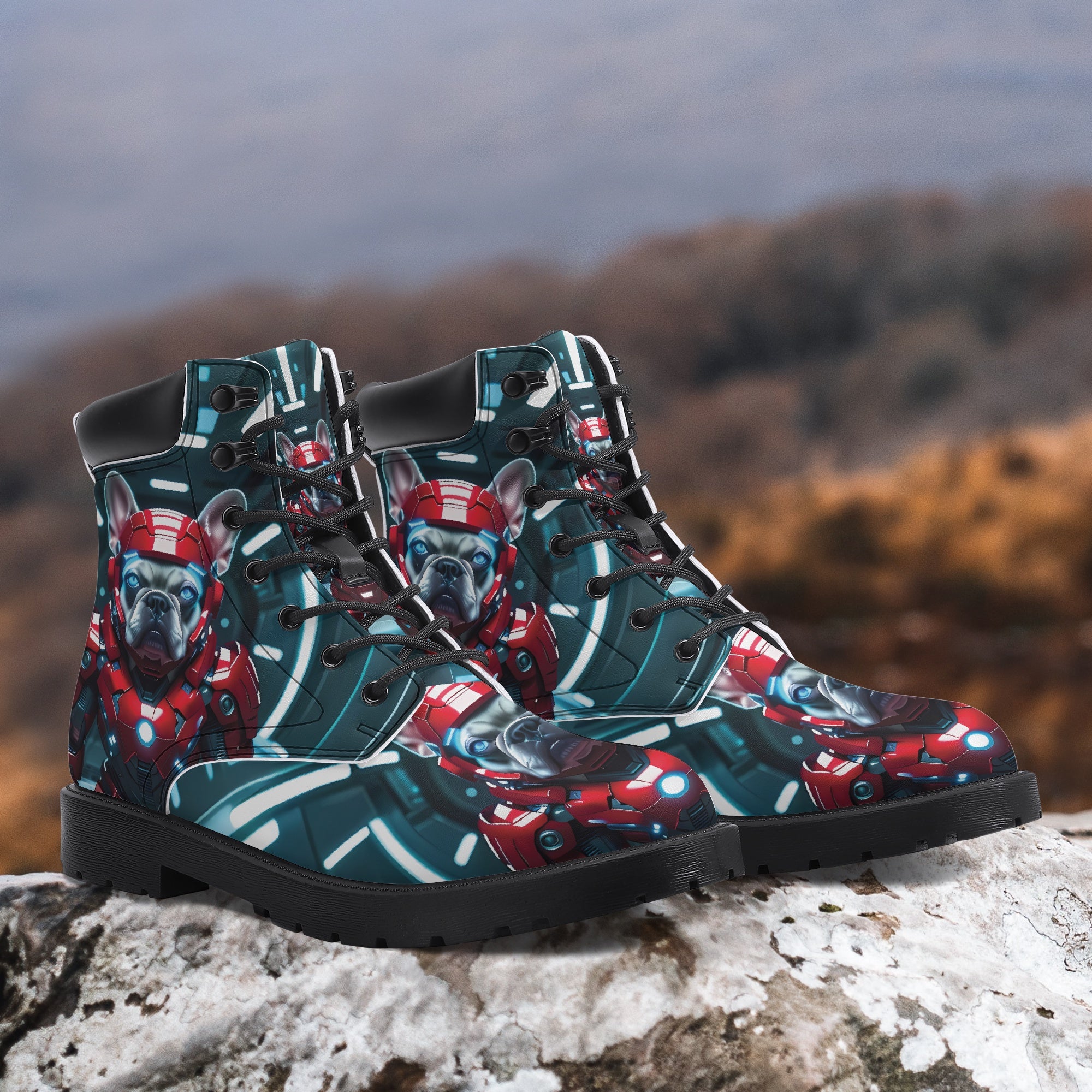 Elton - Trendy Casual Leather Boot For Frenchie Fans | Premium Quality