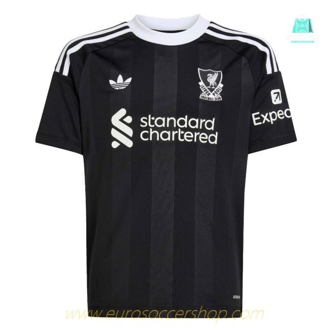 2025-2026 Liverpool Third Goalkeeper Shirt (Black) - Kids (A.Becker 1)