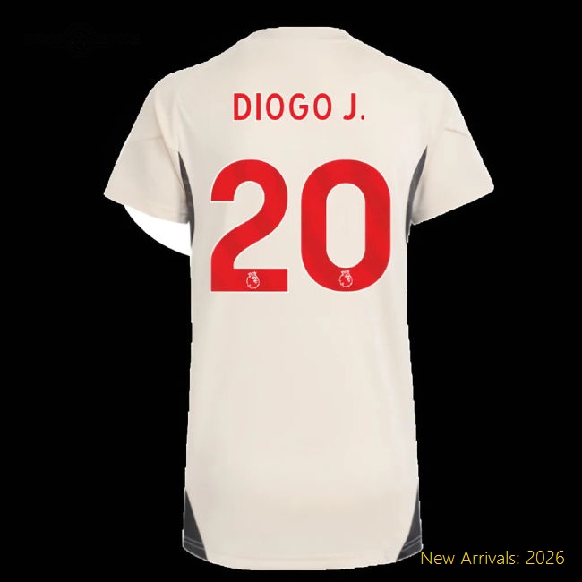 Elegant Womens Liverpool Diogo J. Jersey 2025-2026 Smooth
